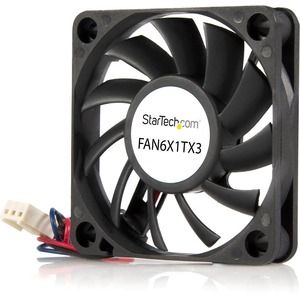 StarTech.com Replacement 60mm Ball Bearing CPU Case Fan - TX3 Connector - System fan kit - 60 mm - Add additional chassis cooling with a 60mm ball bearing fan - pc fan - computer case fan - 60mm fan - tx3 fan - 3 pin case fan