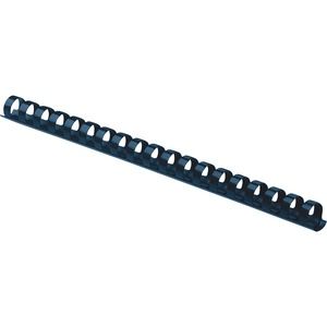 Fellowes Plastic Combs - Round Back 1/2" 90 sheets Navy 100 pk - 0.5" Height x 10.8" Width x 0.5" Depth - 0.50" Maximum Capacity - 90 x Sheet Capacity - For Letter 8 1/2" x 11" Sheet - Round - Navy - Plastic - 100 / Pack