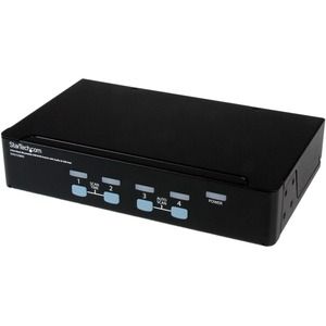 StarTech.com 4 Port Rack Mountable USB KVM Switch With Audio and USB 2.0 Hub 