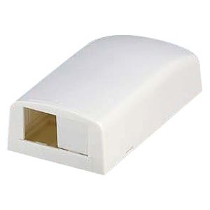 Panduit Mini-Com 2 Socket Surface Mounting Box - 2 x Socket(s) - Off White