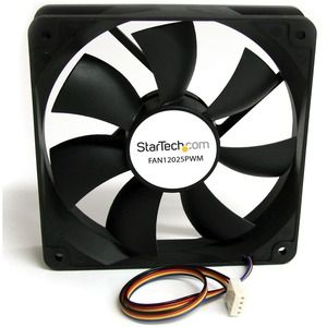 Star Tech.com 120x25mm Computer Case Fan with PWM - Pulse Width Modulation Connector - Add a Variable Speed, PWM-controlled Cooling Fan to your Computer Case - case fan - pwm fan - computer fan - 120mm fan - computer cooling fan