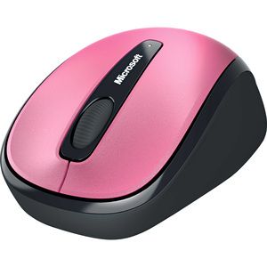 Microsoft Wireless Mobile Mouse 3500 - BlueTrack - Wireless - Radio Frequency - 2.40 GHz - Magenta Pink - USB 2.0 - 1000 dpi - Scroll Wheel - 3 Button(s) - Symmetrical