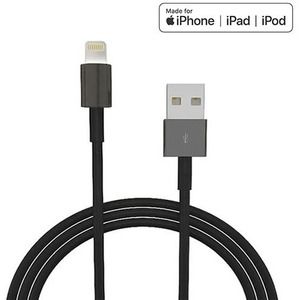 4XEM 3ft 1m Black Lightning cable for Apple iPhone/iPad/iPod 