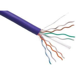 Axiom CAT6 23AWG 4-Pair Solid Conductor 550MHz Bulk Cable Spool 1000FT (Purple) - Category 6 for Network Device - 1000 ft - Bare Wire - Bare Wire - Purple
