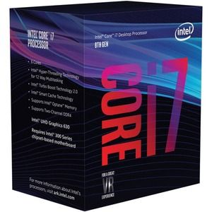 Intel Core i7 i7-8700 Hexa-core (6 Core) 3.20 GHz Processor - OEM Pack - 12 MB L3 Cache - 64-bit Processing - 4.30 GHz Overclocking Speed - Socket H4 LGA-1151 - HD Graphics Graphics - 65 W
