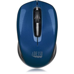 Adesso iMouse S50L - 2.4GHz Wireless Mini Mouse - Optical - Wireless - Radio Frequency - 2.40 GHz - Blue - USB - 1200 dpi - Scroll Wheel - 3 Button(s) - Symmetrical