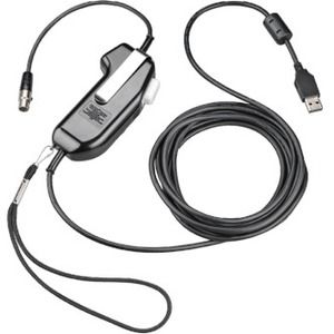 Plantronics SHS 2371 Corded USB - PTT - Black for Headset
