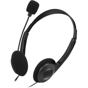Adesso Xtream H4 - 3.5mm Stereo Headset with Microphone - Noise Cancelling - Wired- 6 ft cable- Lightweight - Works with Computer, Tablet and Smartphone. Ideal for Zoom, Microsoft Team, Skype, Webex, Google Meet
