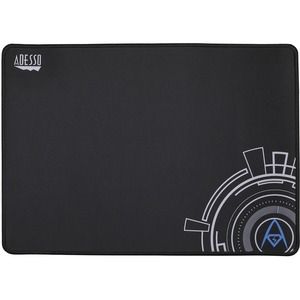 Adesso 16 x 12 Inches Gaming Mouse Pad - 0.13" x 12" x 16" Dimension - Black - Rubber, MicroFiber, Cloth - Scratch Resistant, Anti-slip, Peel Resistant