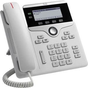 Cisco 7821 IP Phone - Refurbished - Corded - Wall Mountable, Desktop - White - 2 x Total Line - VoIP - 2 x Network (RJ-45) - PoE Ports