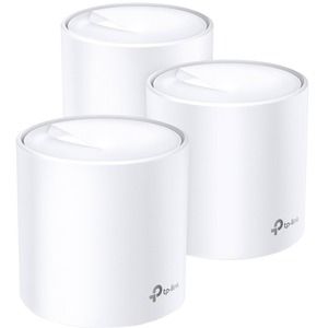 TP-Link Deco X20(3-pack) - Dual Band 802.11ax 1.76 Gbit/s Wireless Access Point - Deco WiFi 6 Mesh System - Covers up to 5800 Sq.Ft. - Replaces Wireless Routers and Extenders (3-Pack, 6 Ethernet Ports in total, supports Wired Ethernet Backhaul)