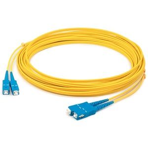 AddOn 8m SC (Male) to SC (Male) Straight Yellow OS2 Duplex LSZH Fiber Patch Cable - 26.20 ft Fiber Optic Network Cable for Network Device - First End: 2 x SC Network - Male - Second End: 2 x SC Network - Male - Patch Cable - LSZH - 9/125 Âµm - Yellow - 1