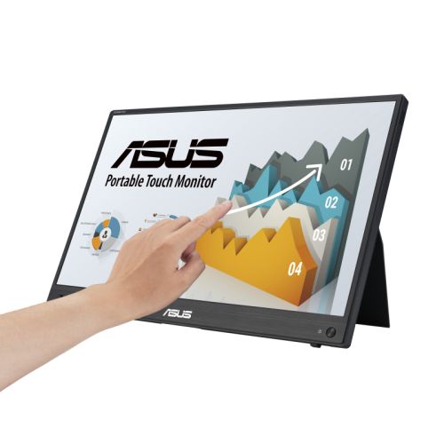 Asus ZenScreen MB16AHT 15.6" LCD Touchscreen Monitor - 16:9 - 5 ms GTG - 16" Class - Projected Capacitive - 10 Point(s) Multi-touch Screen - 1920 x 1080 - Full HD - In-plane Switching (IPS) Technology - 262k - 250 Nit - Speakers - USB - 3 Year
