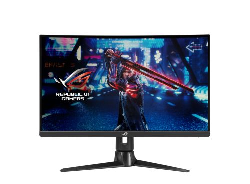 Asus ROG Strix XG27AQV 27" WQHD Curved Screen LED Gaming LCD Monitor - 16:9 - Black - 27" Class - Fast IPS - 2560 x 1440 - 16.7 Million Colors - FreeSync Premium/G-sync Compatible - 400 Nit - 1 ms - 170 Hz Refresh Rate - HDMI - DisplayPort