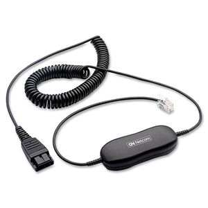 Jabra GN1200 Smart Universal Coiled Cable - 6.60 ft Data Transfer Cable - First End: 1 x Quick Disconnect - Second End: 1 x RJ-10