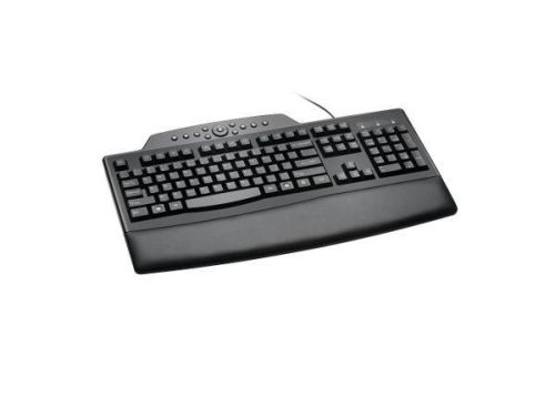 Kensington Pro Fit 72402 Keyboard - Cable Connectivity - USB, PS/2 Interface Internet, Multimedia Hot Key(s) - English (US) - Computer - PC - Black