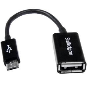 StarTech.com 5in Micro USB to USB OTG Host Adapter M/F 