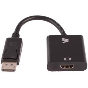 V7 Black Video Adapter DisplayPort Male to HDMI Female 