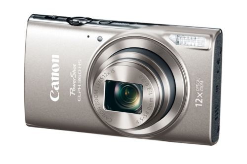 Canon PowerShot 360 HS 20.2 Megapixel Compact Camera - Silver - 1/2.3" Sensor - Autofocus - 3"LCD - 12x Optical Zoom - 4x Digital Zoom - Optical (IS) - 5184 x 3888 Image - 1920 x 1080 Video - HD Movie Mode - Wireless LAN
